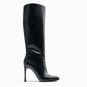 Elegant Black Women's Knee-High Boots